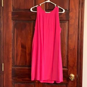Pink Silk Business Dress